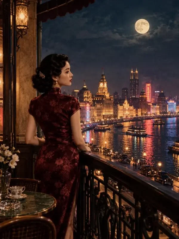 短剧《雨夜惊鸿：督军的旧情人》悬疑题材封面